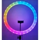 Лампа Кільцева RGB LED, 36 cm, 14", 120 Lights, 24 RGB, 3D-36 - зображення 1