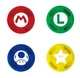 Силиконовые накладки на стики Super Mario (4в1) для Nintendo Switch / Switch OLED / Switch LITE [447689012] - изображение 1