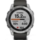 Сталевий годинник Garmin Fenix 7 (010-02540-01) сріблястий з чорним силіконовим ремінцем - зображення 9