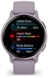 Смарт-годинник з алюмінієвим безелем Garmin Vivoactive 5 (010-02862-13) лавандовий з силіконовим ремінцем - зображення 6