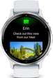 Смарт-часы с стальным безелем Garmin Venu 3 (010-02784-00) бело-серебристые с силиконовым ремешком - изображение 3