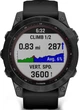 Титановые часы с солнечной батареей Garmin Fenix 7 Sapphire Solar DLC (010-02540-35) черные с силиконовым ремешком - изображение 3
