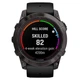 Титановые часы с подзарядкой от солнца и встроенным фонарем Garmin Fenix 7Х Pro Sapphire Solar DLC Edition (010-02778-11) темно-серые с силиконовым ремешком - изображение 5