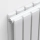 Дизайнерский радиатор отопления IDEALE JOLANDA 12 5/1800/295 вертикальный универсальный белый матовый - изображение 2