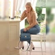 Кожаная сумочка с ручкой синего цвета Ashwood C55 Teal - изображение 7