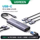 Концентратор Type-C 6 in 1 UGREEN CM512 HUB 3xUSB, HDMI 4k 30hz, RJ45 Gigabit Ethernet 1000Mbps PD3.0 100W для ноутбука MacBook Windows Grey (15598) - зображення 8