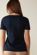 Бавовняна футболка жіноча Intimissimi Темно синій (cmd12g d-blue (M)) - зображення 4
