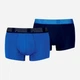 Набір трусів-боксерів чоловічих бавовняних Puma Men Everyday Trunk 2P Sea Green 93832114 XL 2 шт Лазурний (8720245628006) - зображення 1