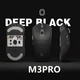 Игровая беспроводная мышка Motospeed Darmoshark M3 Pro автономность 140 часов 500 мАч 26000 dpi 650 IPS Bluetooth 5.0, 2.4G беспроводное, проводное Type-C Черная - изображение 3