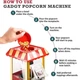 Апарат для приготування попкорну XL Size Popcorn Machine портативний ретро візок (MA305KL) - зображення 7