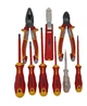 Набор диэлектрических отверток Felo Ergonic 3,5/4,0/5,5/PH1/PH2/PZ2/тестер с диэлектрическими пасатижами, бокорезами, ножом для снятия изоляции, сумка на пояс 41399504 (11126) - изображение 3