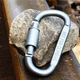 Карабин Solve Aluminum с муфтой Черный до 100 кг алюминиевый сплав Screwlock KT7000802 - изображение 4