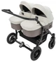 Коляска 2 в 1 для двойни Bair Sorento DUO BS-03 слоновая кость / капучино - изображение 1