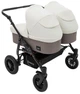 Коляска 2 в 1 для двойни Bair Sorento DUO BS-03 слоновая кость / капучино - изображение 3