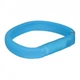 Светящийся ошейник для собак Trixie Flash Light Wide Ring USB, синий, 50 см - изображение 1