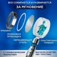Душевой набор насадка для душа турбо лейка с вентилятором шланг для душа силиконовый 150 см BRS - изображение 5