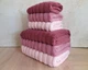 Набор турецких махровых полотенец Cestepe MicroCotton Premium 3 штуки 50x90 + 3 штуки 70х140 Ezgi 5 плотность 600 г/м2 - изображение 4