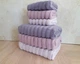 Набор турецких махровых полотенец Cestepe MicroCotton Premium 3 штуки 50x90 + 3 штуки 70х140 Ezgi 2 плотность 600 г/м2 - изображение 7