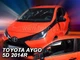 Дефлекторы окон (ветровики) HEKO для Toyota Aygo 2014+ / Citroen С1 2014+ 5D вставные 2 шт - изображение 6