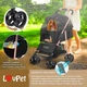 Коляска для собак LovPet Pet Buggy 2in1, Black Д - 65см ,Ш - 50.5 см ,В - 99.5 см - изображение 7