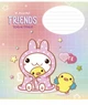 Комплект 5 шт учнівських зошитів kawaii. Зошит Школярик 12 арк. у косу лінію 3422 012-3422C 4820006473211 - изображение 4