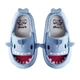 Женские домашние льняные тапочки Cappone, Shark голубой , 42-43 р, 27 см - изображение 1
