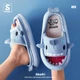Женские домашние льняные тапочки Cappone, Shark голубой , 42-43 р, 27 см - изображение 4