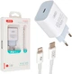 Сетевое зарядное устройство для XO L40 PD/3A/18W white + кабель Lightning White (L40i-WH) - изображение 2