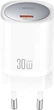 Мережевий зарядний пристрій XO CE20 - 33W Single port USB-C PD30W/PPS33W White (CE20_White) - зображення 1