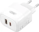 Сетевое зарядное устройство для XO L138 - 30W PD USB-C & 18W QC USB-A White (L138_White) - изображение 3