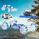 Машина Трюкач Zhengguang Torsion Gesture Control Blue 1:14 на радиоуправлении с аккумулятором 3.7V роликовые колеса с подсветкой - изображение 2