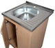 Мойка с тумбой AQUAMARIN BoxWood 600 Beech (Бук)+Сифон - изображение 4