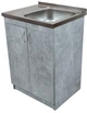 Мийка з тумбою AQUAMARIN BoxWood 600 Cement (Сірий цемент)+Сифон - зображення 3