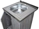 Мийка з тумбою AQUAMARIN BoxWood 600 Gray Onyx (Сірий Онікс)+Сифон - зображення 4