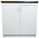 Мойка с тумбой AQUAMARIN BoxWood 800 White (Белая)+Сифон - изображение 1