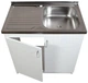 Мойка с тумбой AQUAMARIN BoxWood 800 White (Белая)+Сифон - изображение 2