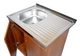 Мойка с тумбой AQUAMARIN BoxWood 800 AppleTree (Яблоня)+Сифон - изображение 4