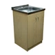 Мойка с тумбой AQUAMARIN BoxWood 500 White Oak (Светлый Дуб)+Сифон - изображение 6
