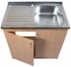Мойка с тумбой AQUAMARIN BoxWood 800 Beech (Бук)+Сифон - изображение 2