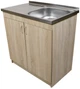 Мойка с тумбой AQUAMARIN BoxWood 800 Sonoma (Дуб сонома)+Сифон - изображение 6