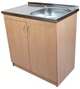 Мойка с тумбой AQUAMARIN BoxWood 800 Beech (Бук)+Сифон - изображение 6