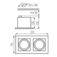 Точковий світильник Kanlux 32933 Mateo ES DLP-250-W - зображення 2