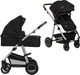 Универсальная коляска 2 в 1 Lionelo Amber Black Silver (LO-AMBER 2IN1 BLACK SILVER) - изображение 1