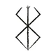 Наклейка на Авто / Мото / Витрину на Стекло Кузов " Берсерк символ - Berserk symbol " любой цвет - изображение 1