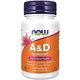 Комплекс Витамин A+D NOW Foods Vitamin A & D 10,000/400 IU 100 Softgels - изображение 1