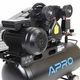 Компрессор двухцилиндровый ременной APRO OFBD-50 2.2кВт 402л/мин 8бар 50л (2 крана) + масло 0,5л - изображение 3