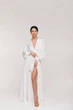 Длинное шелковое белое вечернее платье FashionYouWant XXL белый 43425478 - изображение 1
