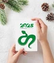 Новогодняя открытка на год змеи Happy Moments "З новим роком 2025" (NY105168) - изображение 3