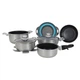 Набір посуду Gimex Cookware Set induction 9 предметів Silver (6977226) - зображення 1