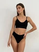 Базовий комплект білизни К001 чорний (розмір One size) - изображение 1